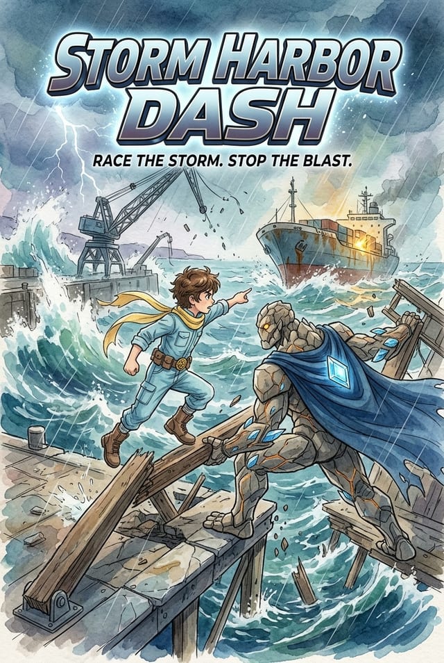 Storm Harbor Dash comic cover