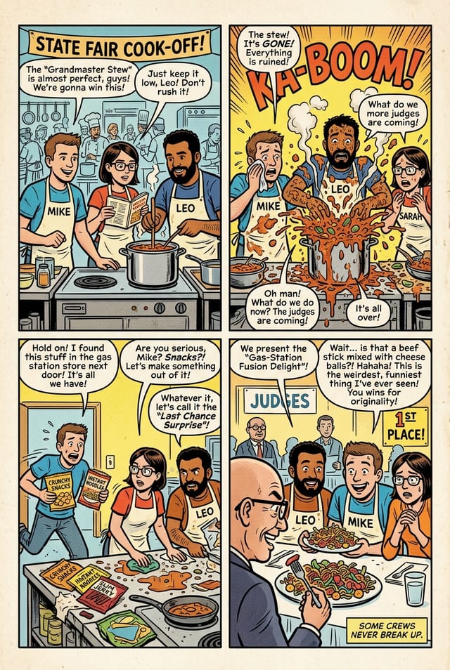 A sample interior page from a personalized comic book for a best friend, classic american style